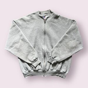 Vintage Russell Athletic Full Zip Sweatshirt - Grey